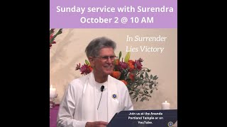 Sunday Service 10/02/22 with Surendra