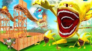 Can SUPER YELLOW SHIN SONIC break into Oggy's FORT?! (Garry's Mod Sandbox)