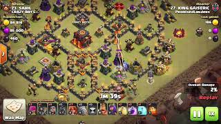 Getting 100% on a TH10 as a TH9 in CWL | Clash of Clans