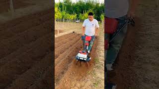 Multi-function micro-tillage machine #Rotary tillage machine #Ditching machine The elderly 👏👏