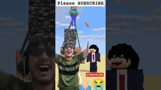 HELP Herobrine To Power Up With Bigger And Bigger Bedrock #shorts #trending#funny#minecraftanimation