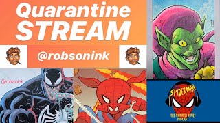 Live Spider-Man the Animated Series Podcast - Green Goblin Sketchcard! - Marvel Artist Will Robson