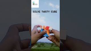 Solve twisty cube || How to solve twisty cube || Solve cube #shorts