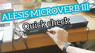 Alesis MicroVerb III retro reverb *80s feels Synthesizer ambient jam vibe no talk* mancave synth