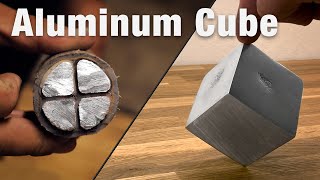 Casting Aluminum Cable Into a Cube