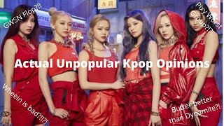 ACTUAL Unpopular Kpop Opinions cause I have returned