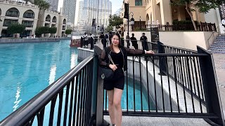 The Dubai Fountain 💕🇦🇪2024 || most visited Mall in the World 🌍 #petmalubebe #minivlog #ofwdubai