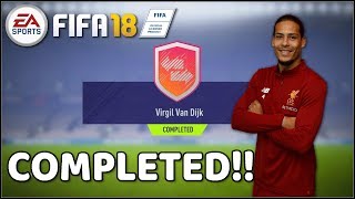 FIFA 18 : Winter OTW Virgil Van Dijk SBC Completed With Reward Packs