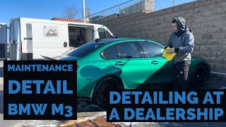 Mobile Detailing Vlog at a Dealership BMW M3 Competition