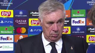 Ancelotti reacciona tras el partido en el BERNABÉU #REALMADRID 1 - 3 #MILAN