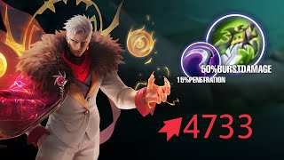 YU ZHONG BOD BEST BUILD 2023 | Damage Bikin Heboh Lane Of Down ~ Aqua Ryu