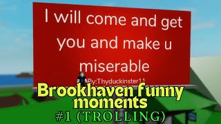 Roblox Brookhaven 🏡 RP - Funny Moments #1 (TROLLING)