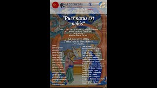 Concerto - meditazione "PUER NATUS EST NOBIS" parte 1 di 3