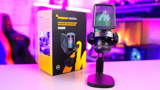 Микрофон MAONO DGM20 RGB. Бюджетный, но годный геймерский майк для подкаста и стрима.