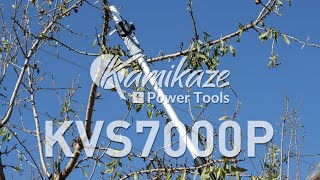 KAMIKAZE KVS7000P | Motosierra eléctrica con PÉRTIGA TELESCÓPICA y 2 BATERÍAS