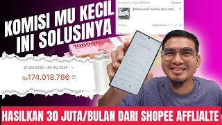 MENGAPA KOMISI SHOPEE AFFILIATE MU KECIL!! INI DIA SOLUSI NYA