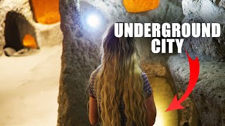 We EXPLORED AN UNDERGROUND CITY!! KAYMAKLI Best Thing You Can Do in Cappadocia Turkey on Vacation!