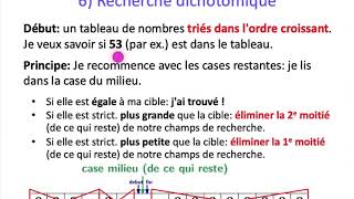 ALGO1 - Chapitre 4: Récursivité - Partie 3: Recherche Dichotomique