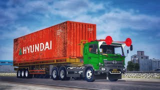 Share!!! Livery Mod Bussid Truck Hino Trailer Kontainer Terbaru | Mod Bussid Truck