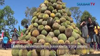 BUPATI MAJENE APRESIASI FESTIVAL DURIAN RUNTUH DI DESA LOMBANG