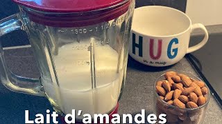 Lait d’amandes ( lait végétarien)