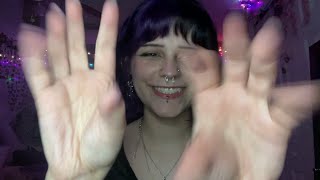 ASMR mouth sounds and a variety of hand movements