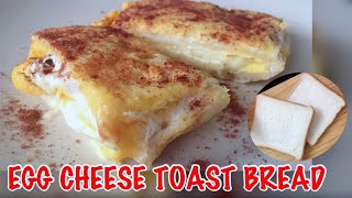 EGG CHEESE TOAST BREAD / ROTI TAWAR PANGGANG UNTUK SARAPAN PAGI SAAT LOCKDOWN, Mudah dan simple