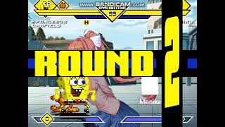 Mugen #981 Spongebob & Garfield vs Monika