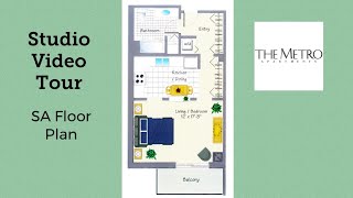 SA (Studio) Floor Plan Video Tour - The Metro Apartments