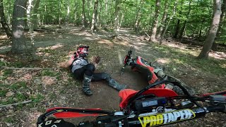 Dual sports on trail. Honda crf450rl