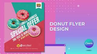 Donut-licious Design: A Canva Tutorial for Mouth-Watering Donut Flyer