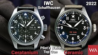 IWC Pilot’s Watch Chronograph 41 Top Gun Ceratanium &  IWC Big Pilot’s Watch 43 Top Gun