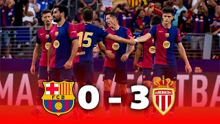 Barcelona vs Mónaco 0-3 | RESUMEN y GOLES - FINAL | JOAN GAMPER  2024