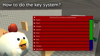 How to do the key system mod menu by bomb hacker and lary hacker! #chickengunmodmenu #chickengunmod