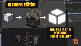 SIFIRDAN BLENDER EĞİTİM SERİSİ 3 // OBJEYE RENK VE TEXTURE EKLEME