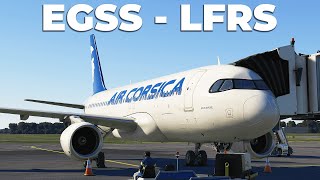 London Stansted - Nantes (EGSS -  LFRS) Fenix A320 - Microsoft Flight Simulator