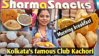 Kolkata's Famous CLUB KACHORI @ Sharma Snacks | Breakfast | Street Food | chai | Jalebi | Viral