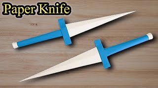 How To Make a Paper Knife | Easy Paper Dagger Knife | Paper Weapons