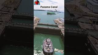 See how ships pass through the Panama Canal #shorts #viral #panamacanal