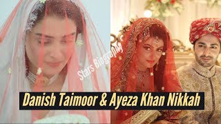 Ayeza Khan &Danish Taimoor Wedding Video|aiza khan Nikkah,Mehndi video|wedding video|Stars Biography