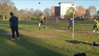 Play TAKRAW with friends    🌞🌞🌞🌞 nice weather