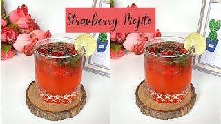 #shorts Strawberry Mojito गर्मियों में बनाए ये स्ट्रोबेरी मोहीटो झटपट और आसान रेसिपी Summer drink