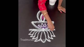 Kirthigai 2022 special kolam Beautiful double stroke rangoli design#traditionalmuggulu #kolam