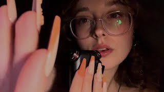 ASMR trying new tascam mic (close whispers, tapping, mouth sounds, brushing)