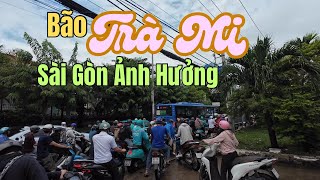 BÃO TRÀ MI ĐỔ BỘ MIỀN TRUNG,SÀI GÒN ẢNH HƯỞNG MƯA LỚN NGẬP ĐƯỜNG KẸT XE ÙN TẮC GIAO THÔNG