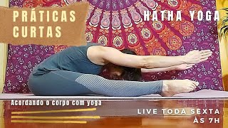 Práticas Curtas! LIVE toda sexta, 7h da manhã - 30' de yoga em casa / hatha yoga - yogaterapia