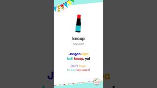 Indonesian Word of the Day 20 | Kecap #shorts #learnindonesian #easyindonesian