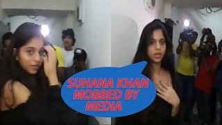 Shahrukh khan Daughter Suhana was mobbed by the media