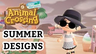 Summer designs (outfits, bikini) | Animal Crossing New Horizons