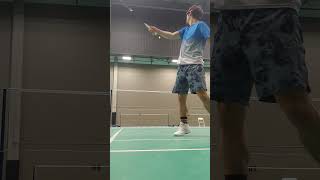 Backhand clear slow motion